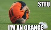i'm an orange football soccer player rolled ball funny pics pictures pic picture image photo images photos lol