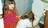 party hard girls kids toilet sick funny pics pictures pic picture image photo images photos lol