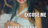 too much makeup girl slap on face excuse me funny pics pictures pic picture image photo images photos lol