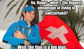 roger federer pun swiss flag switzerland big plus joke funny pics pictures pic picture image photo images photos lol