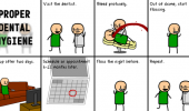 proper dental hygiene comic floss funny pics pictures pic picture image photo images photos lol