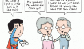 superman comic clark kent little curl hair funny pics pictures pic picture image photo images photos lol