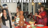 fat woman chocolate fountain love at first sight funny pics pictures pic picture image photo images photos lol