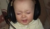 kid baby headphones listening music wheels bus go round how true is that funny pics pictures pic picture image photo images photos lol