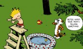 calvin hobbes comic jump paddling poll jump mom shouting funny pics pictures pic picture image photo images photos lol