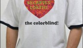 i love the coloblind t-shirt heart secretly loath funny pics pictures pic picture image photo images photos lol