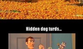 autumn leaves buzz woody dog turds everywhere funny pics pictures pic picture image photo images photos lol