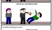 detective comic lights out pun funny pics pictures pic picture image photo images photos lol