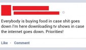 download tv shows in-case internet go's down priorities facebook status funny pics pictures pic picture image photo images photos lol