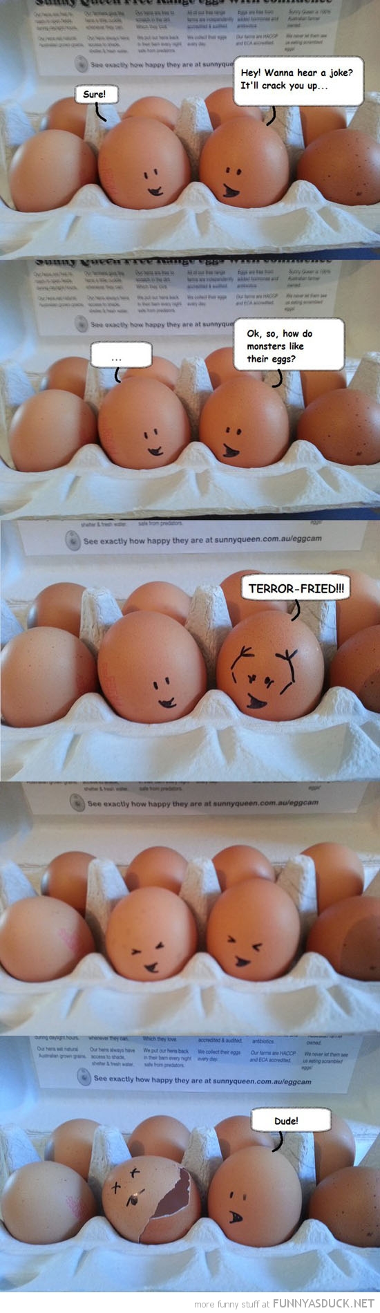 egg joke crack you up monster terror fried funny pics pictures pic picture image photo images photos lol