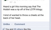 hobbit rip off lord rings trilogy facebook status funny pics pictures pic picture image photo images photos lol