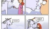 kiss me unicorn comic princess stab head funny pics pictures pic picture image photo images photos lol