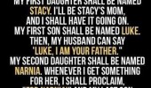 shall have 4 children stacy luke narnia sparta joke quote funny pics pictures pic picture image photo images photos lol