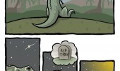 t-rex dinosaur suicide comic meteor funny pics pictures pic picture image photo images photos lol