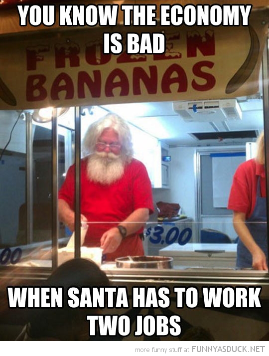 Bad Economy Santa