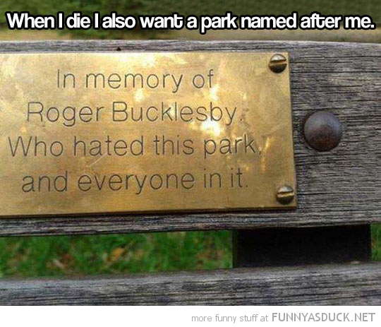 Park Named After Me
