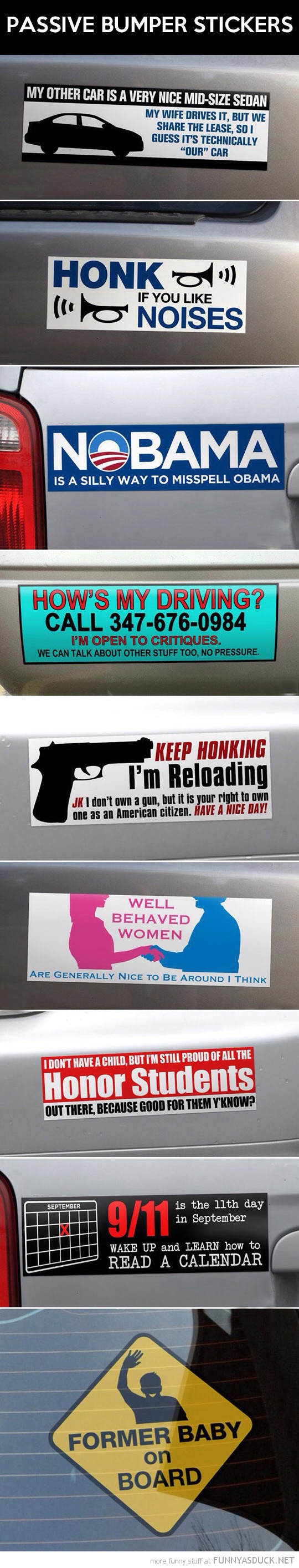 Passive Bumper Stickers