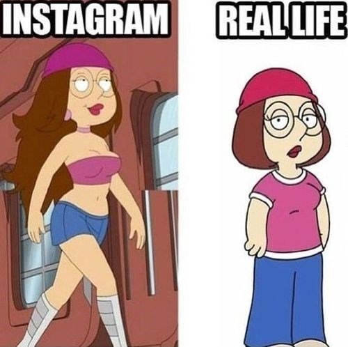 Instagram vs Real Life