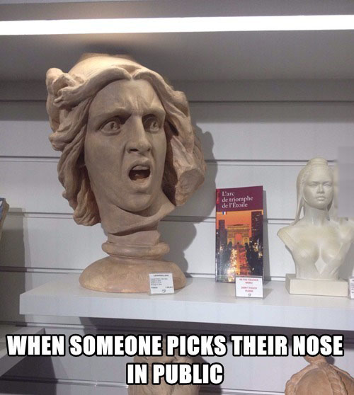 Picks There Nose In Public