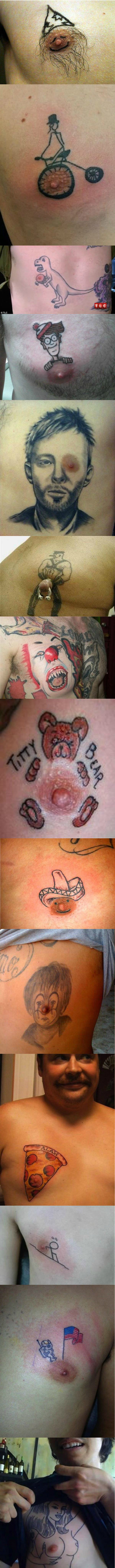 Terrible Nipple Tattoos