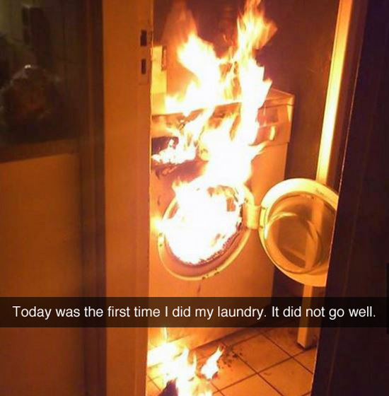 First Time Doing Laundry