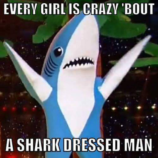 A Shark Dressed Man